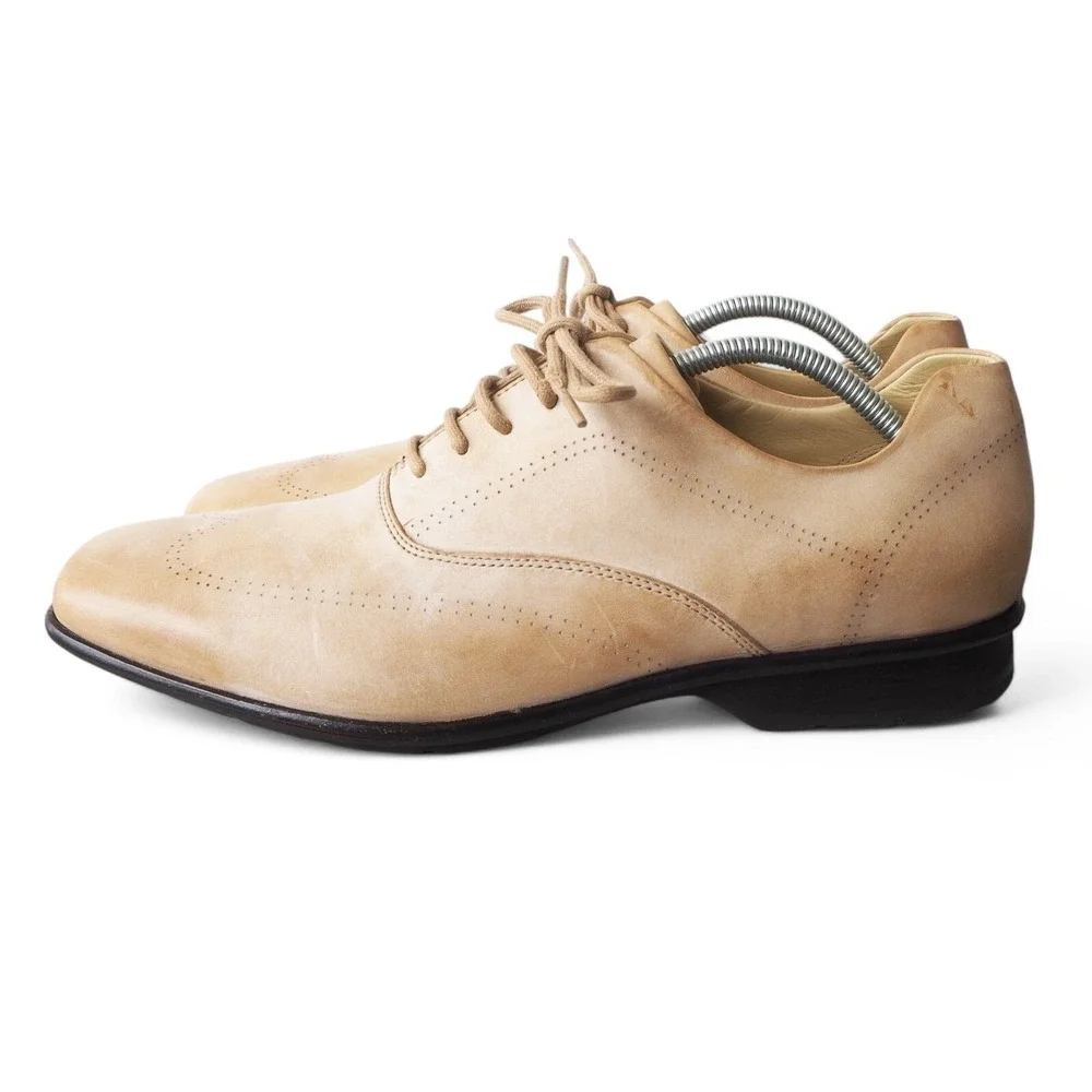 I-Travel by Rockport Upson Wingtip Derby‎ Oxfords  Men's 11/45 Sand Beige